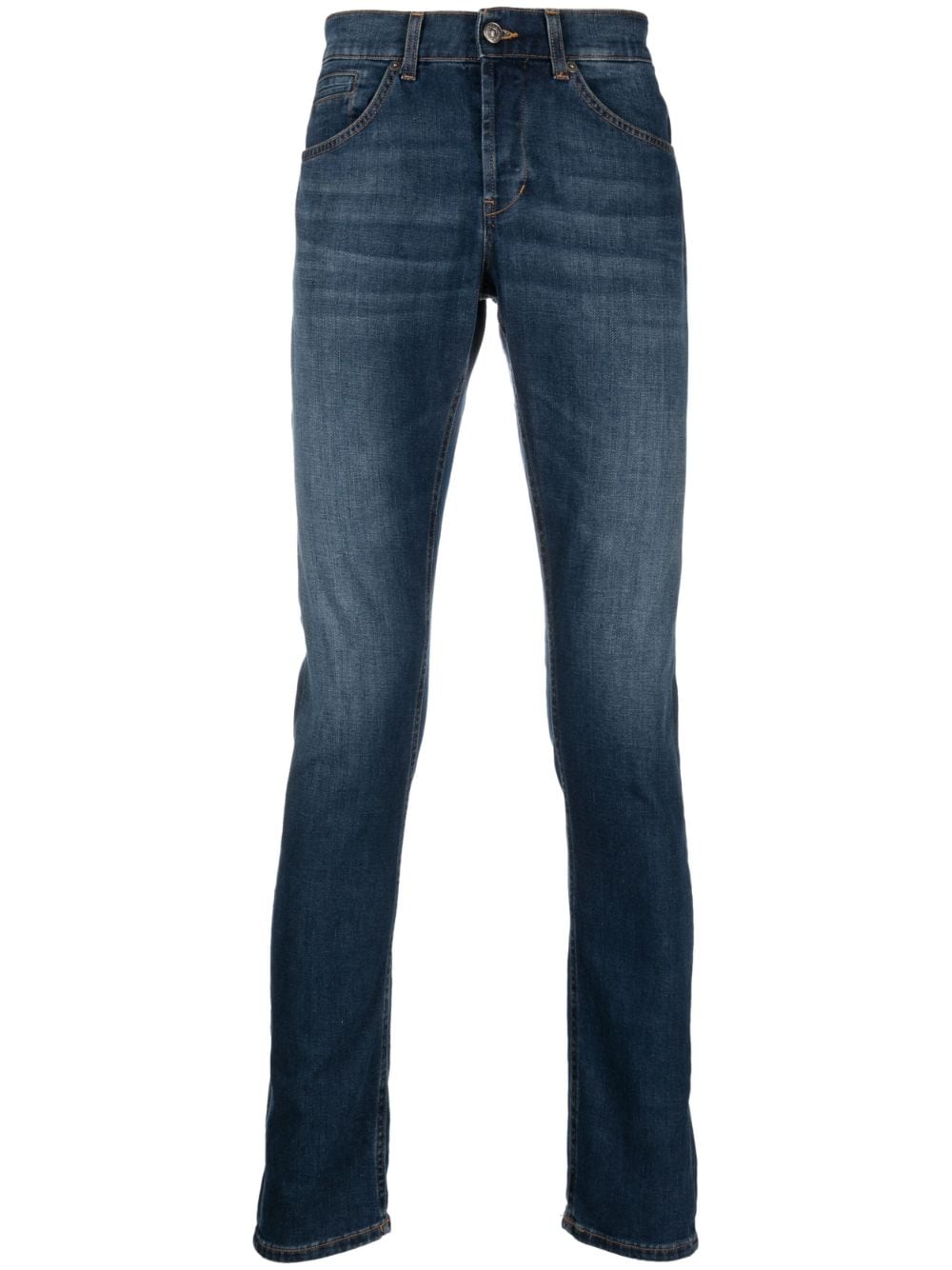 DONDUP cuffed slim-cut jeans - Blue von DONDUP