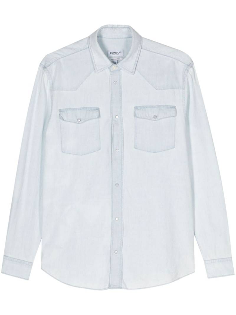 DONDUP denim press-stud shirt - Blue von DONDUP