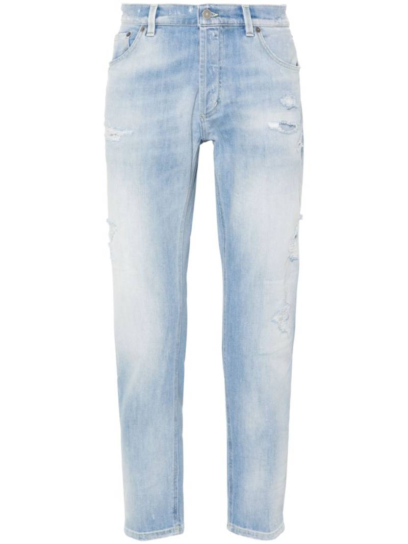 DONDUP distressed-effect straight-leg jeans - Blue von DONDUP