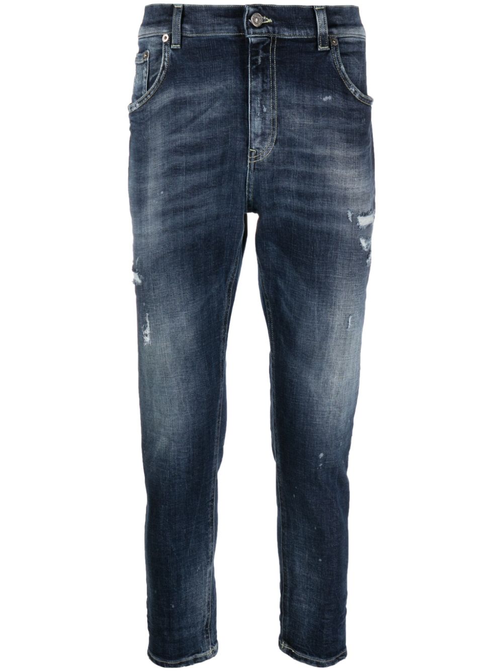 DONDUP distressed straight-leg jeans - Blue von DONDUP