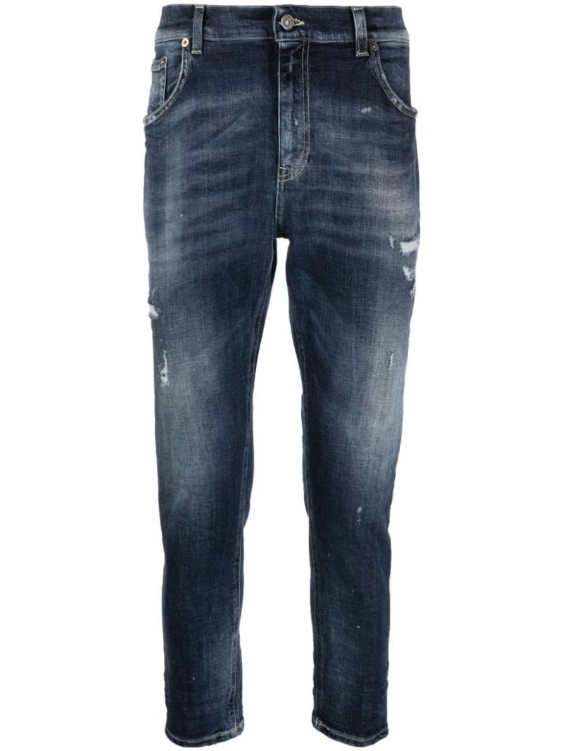 DONDUP distressed straight-leg jeans - Blue von DONDUP