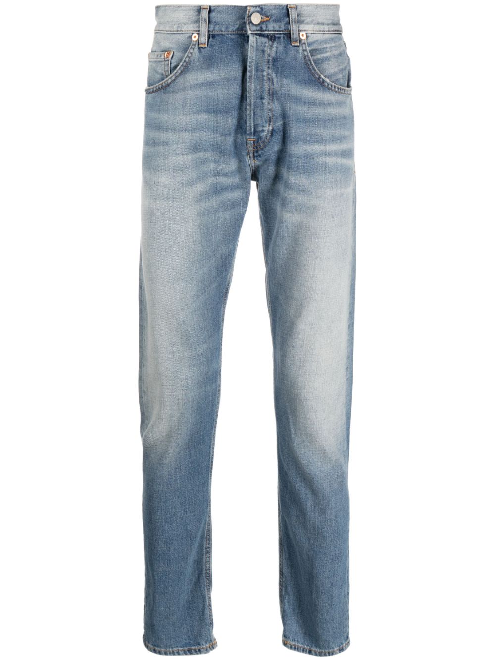 DONDUP faded effect straight-leg jeans - Blue von DONDUP