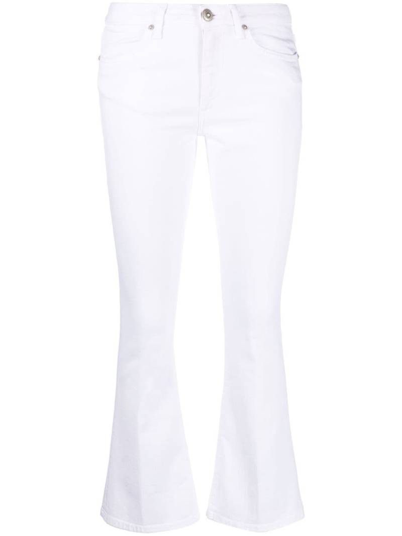 DONDUP flared-cuff cropped jeans - White von DONDUP