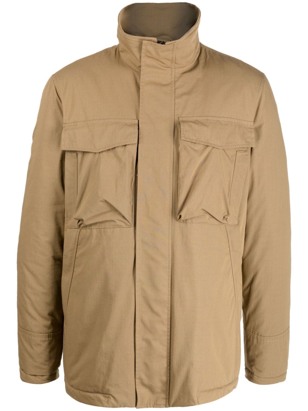 DONDUP high-neck zipped jacket - Brown von DONDUP