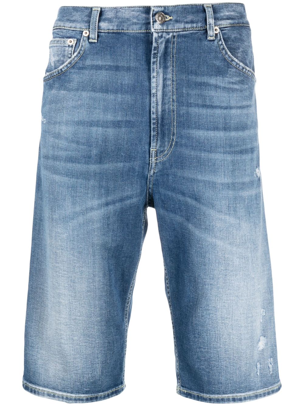 DONDUP high-waist denim bermuda shorts - Blue von DONDUP