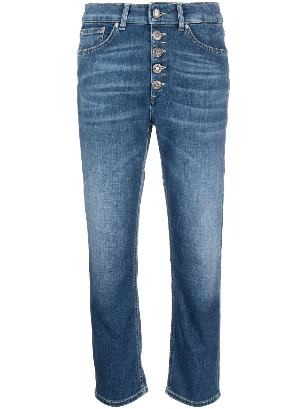 DONDUP high-waisted cropped jeans - Blue von DONDUP