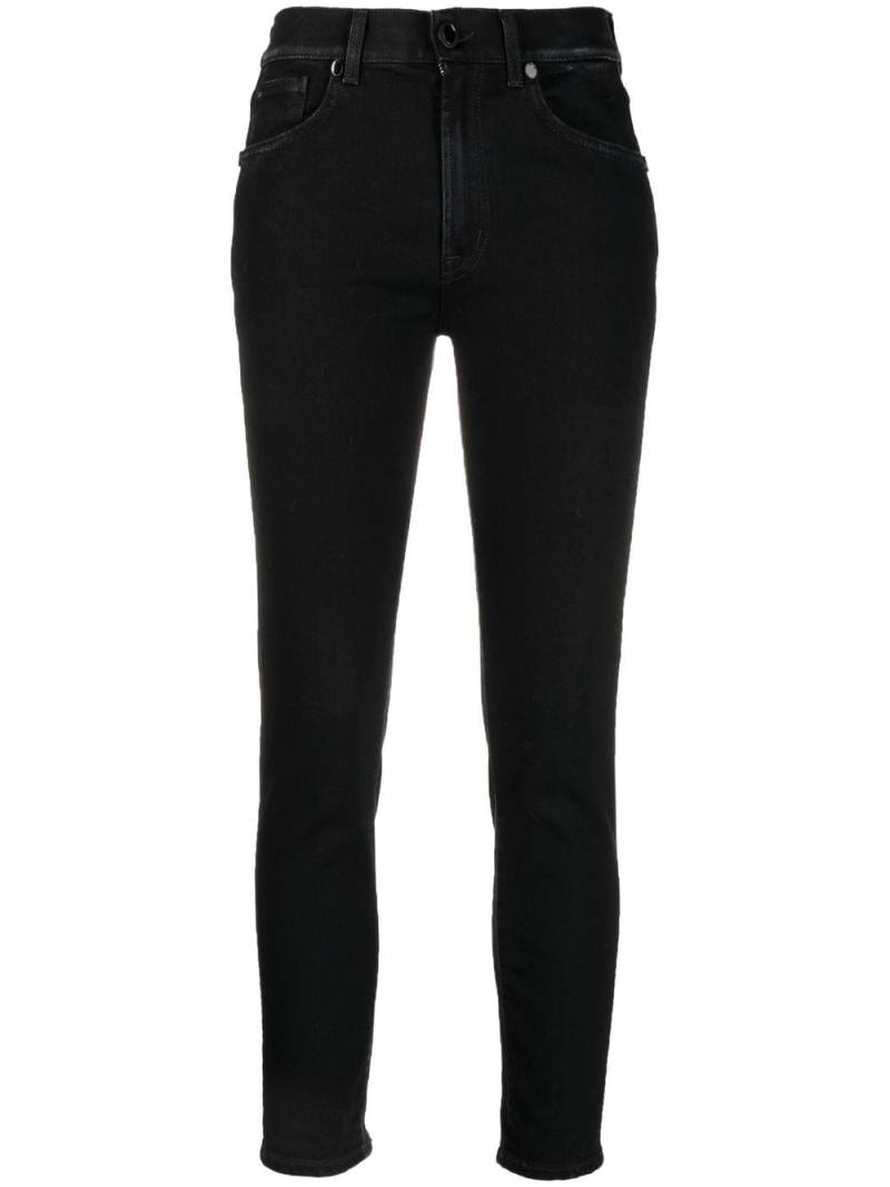 DONDUP high-waisted cropped skinny jeans - Black von DONDUP