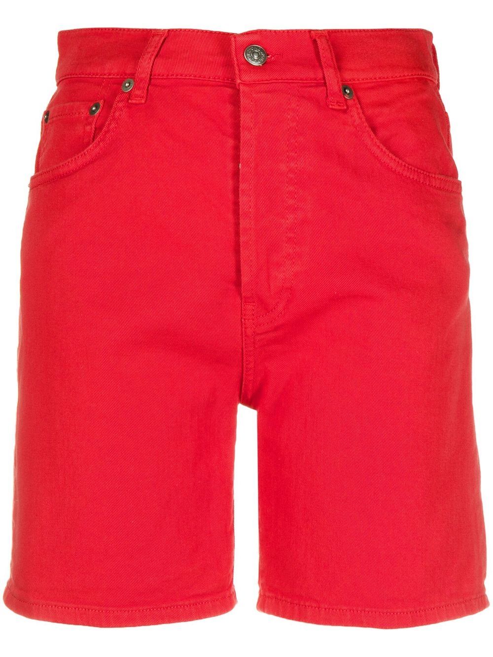 DONDUP high-waisted denim shorts - Red von DONDUP