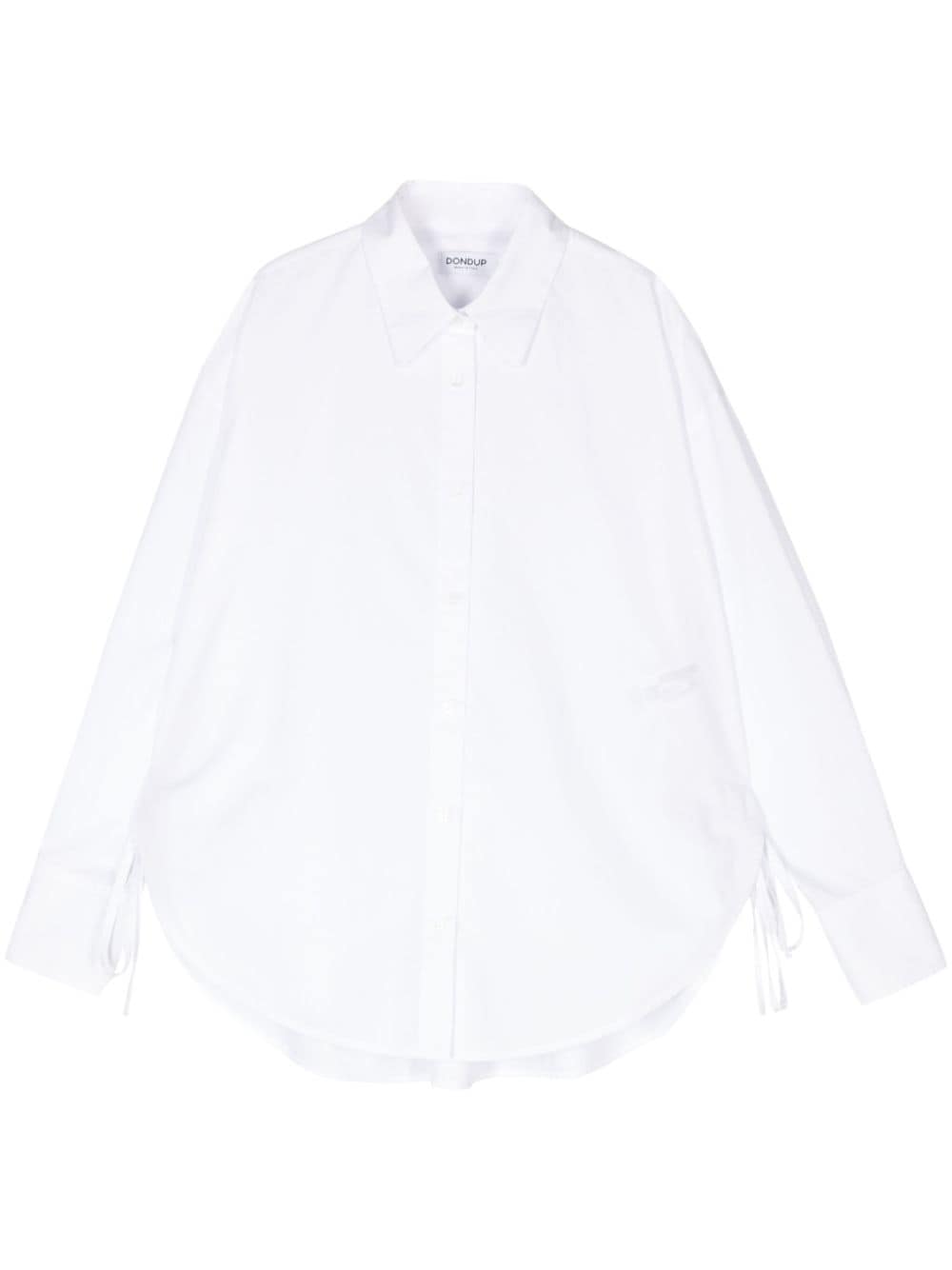 DONDUP knot-detailing cotton shirt - White von DONDUP