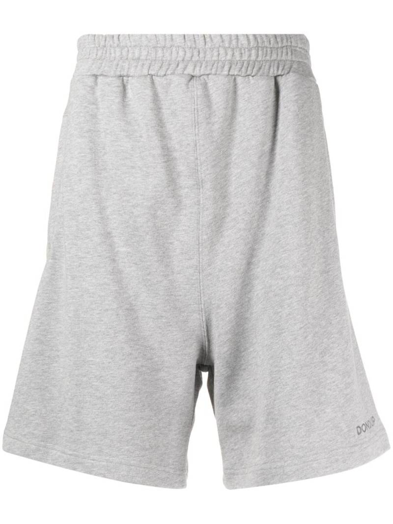 DONDUP logo-print cotton track shorts - Grey von DONDUP
