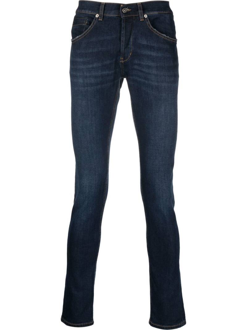 DONDUP logo-print skinny jeans - Blue von DONDUP