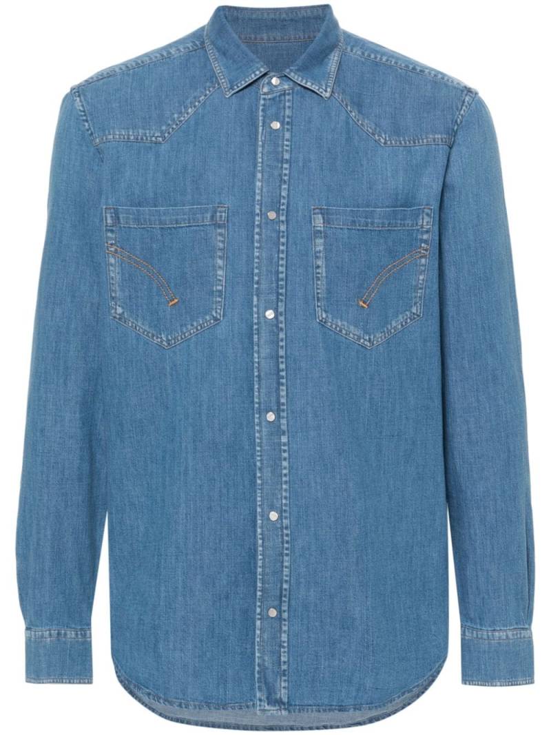 DONDUP long-sleeve denim shirt - Blue von DONDUP