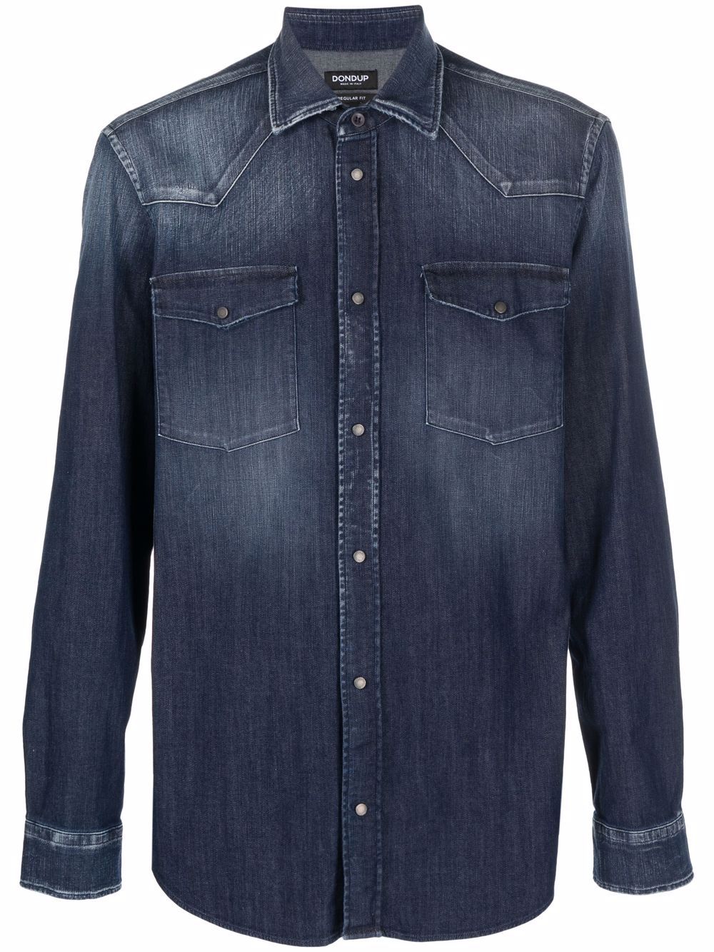 DONDUP long-sleeve denim shirt - Blue von DONDUP