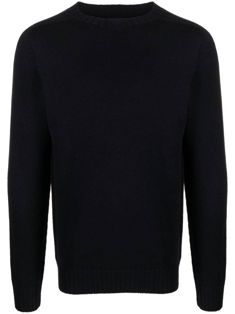 DONDUP long-sleeve knitted wool jumper - Blue von DONDUP