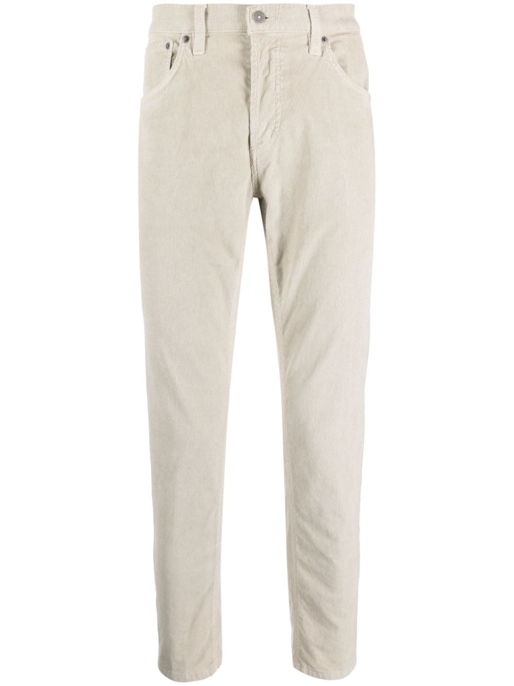 DONDUP low-rise tapered corduroy trousers - Neutrals von DONDUP