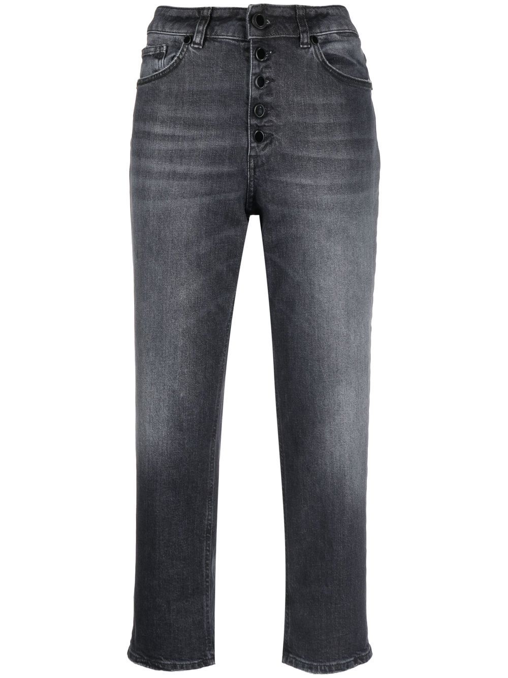 DONDUP mid-rise cropped jeans - Black von DONDUP