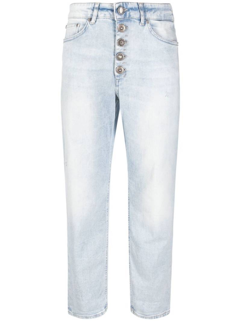 DONDUP mid-rise cropped jeans - Blue von DONDUP
