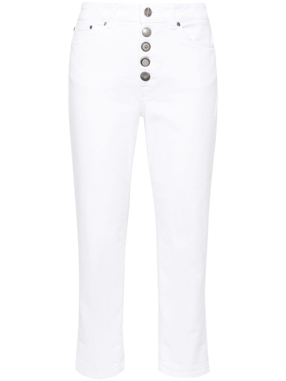DONDUP mid-rise cropped jeans - White von DONDUP