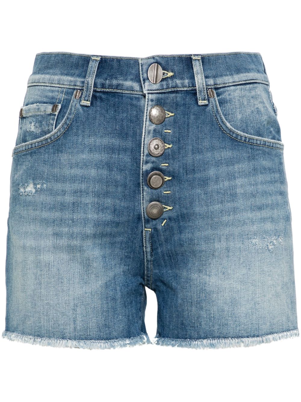 DONDUP mid-rise denim mini shorts - Blue von DONDUP