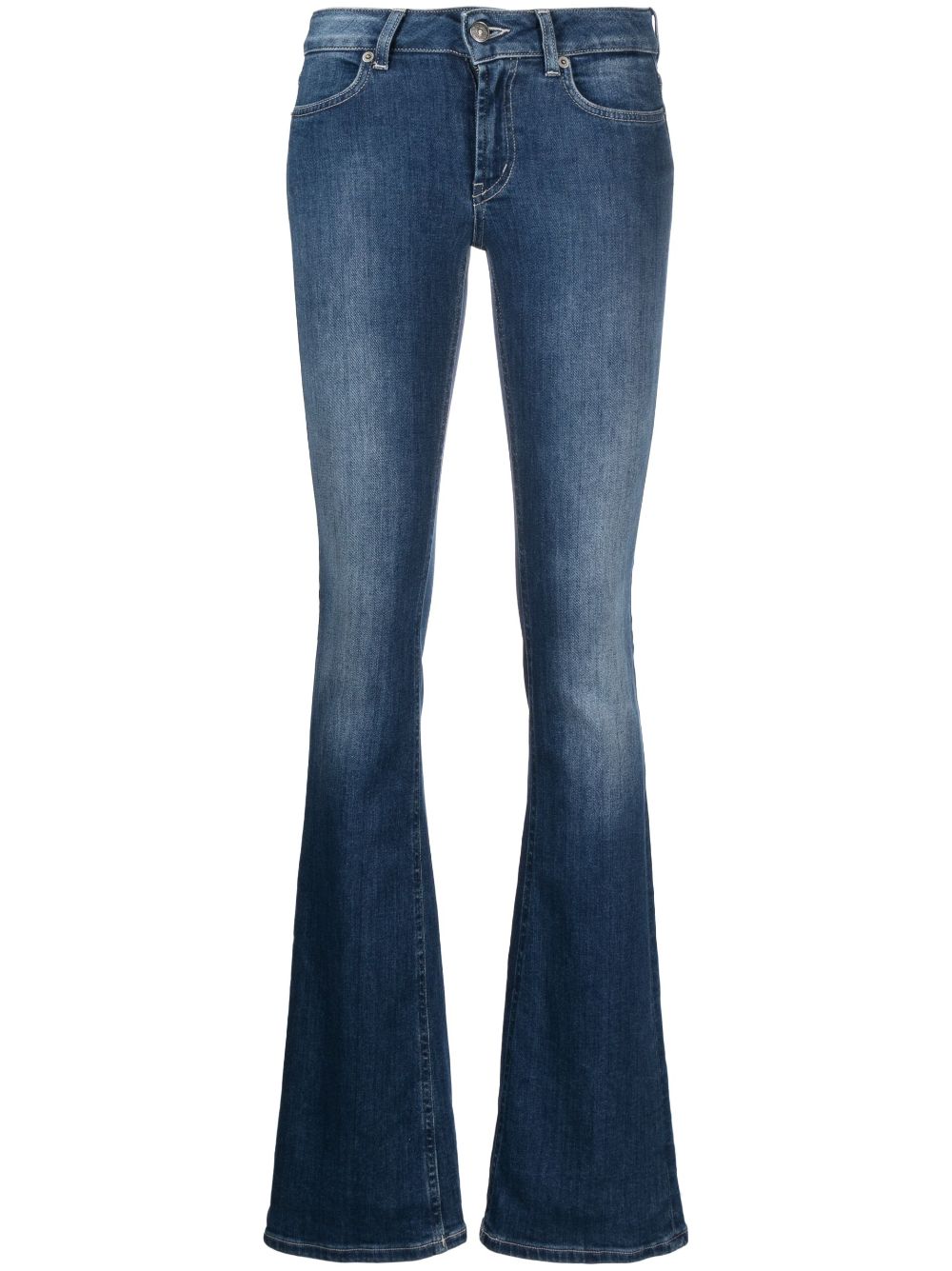 DONDUP mid-rise flared jeans - Blue von DONDUP