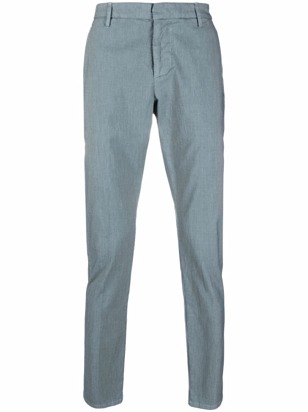 DONDUP mid-rise straight chinos - Blue von DONDUP