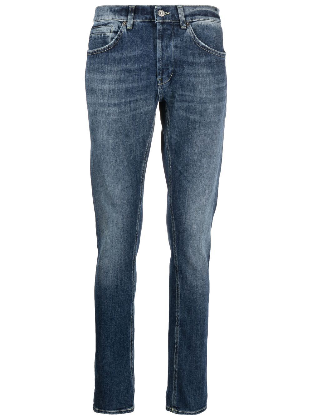 DONDUP stonewashed mid-rise jeans - Blue von DONDUP