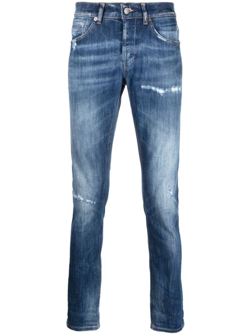 DONDUP stonewashed slim-cut jeans - Blue von DONDUP