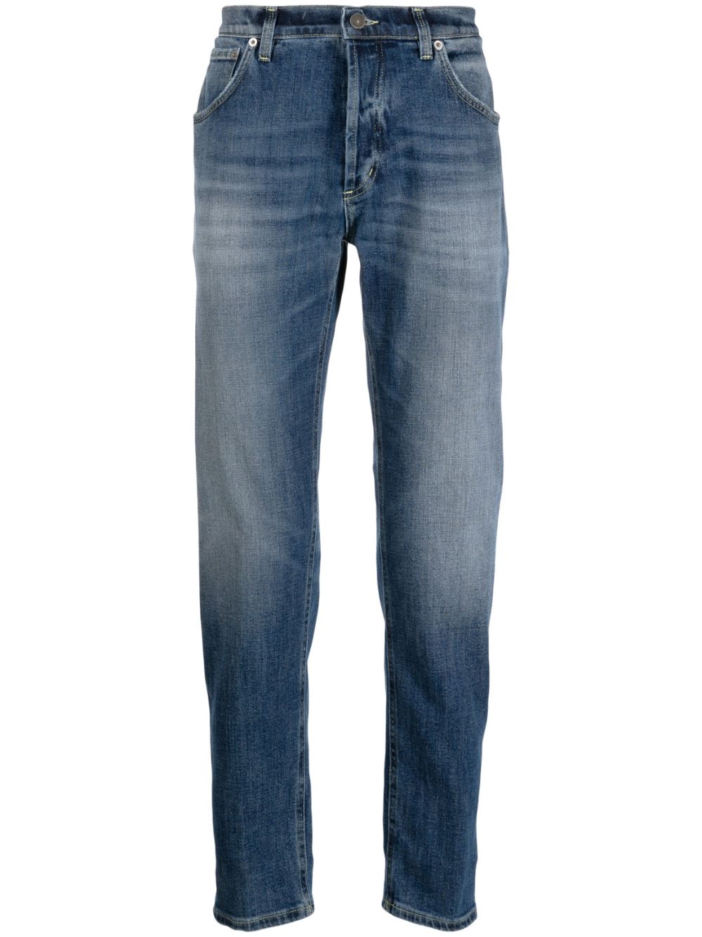 DONDUP stonewashed slim-cut jeans - Blue von DONDUP