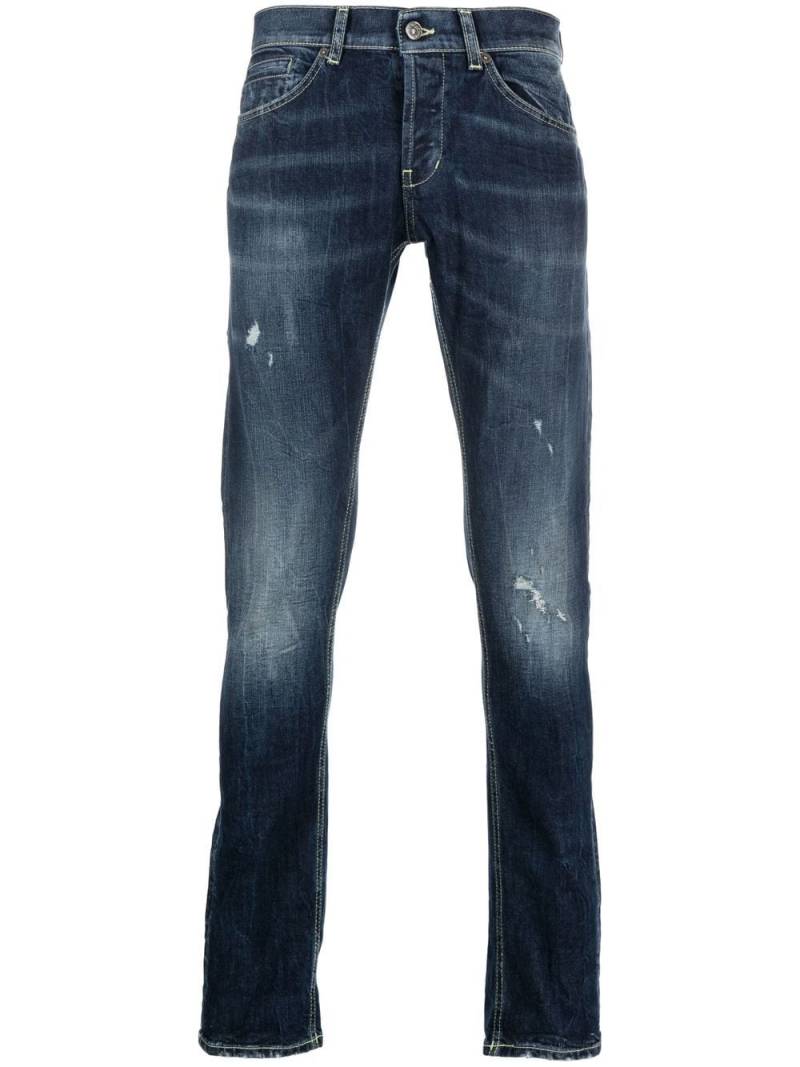 DONDUP stonewashed slim-fit jeans - Blue von DONDUP