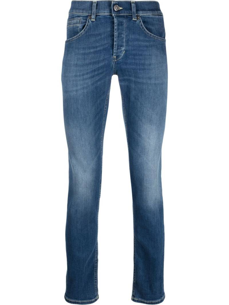 DONDUP stretch-cotton straight-leg jeans - Blue von DONDUP