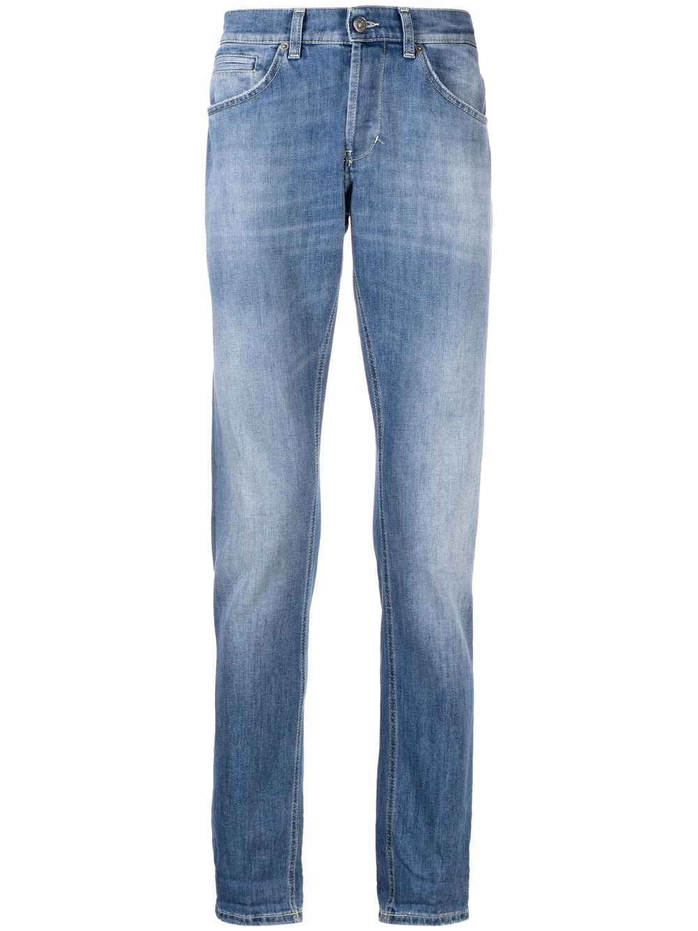 DONDUP turn-up straight leg jeans - Blue von DONDUP