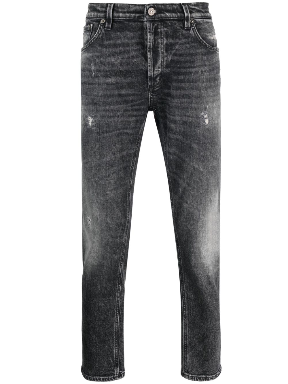 DONDUP whiskering-effect cotton jeans - Black von DONDUP