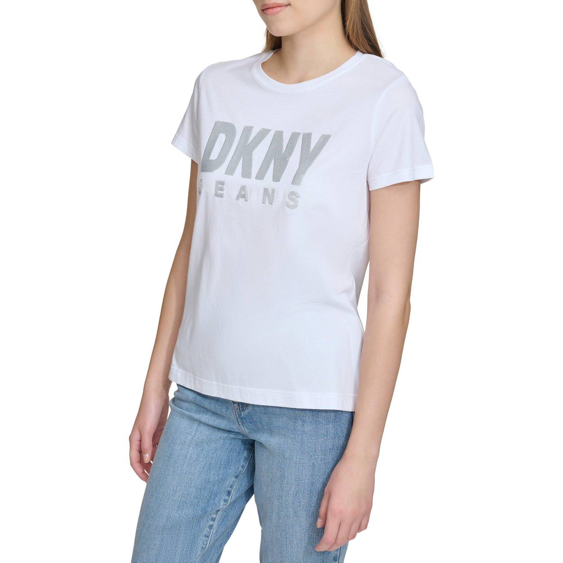 T-shirt Damen Weiss  XS von DONNA KARAN NEW YORK