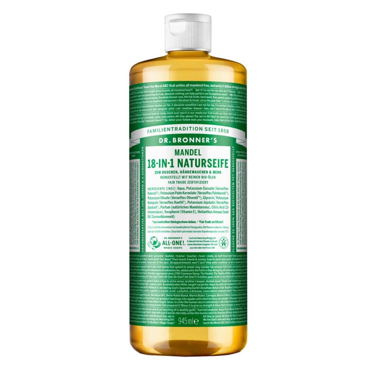 DR. BRONNER'S - 18-IN-1 Flüssigseife Mandel von DR. BRONNER'S