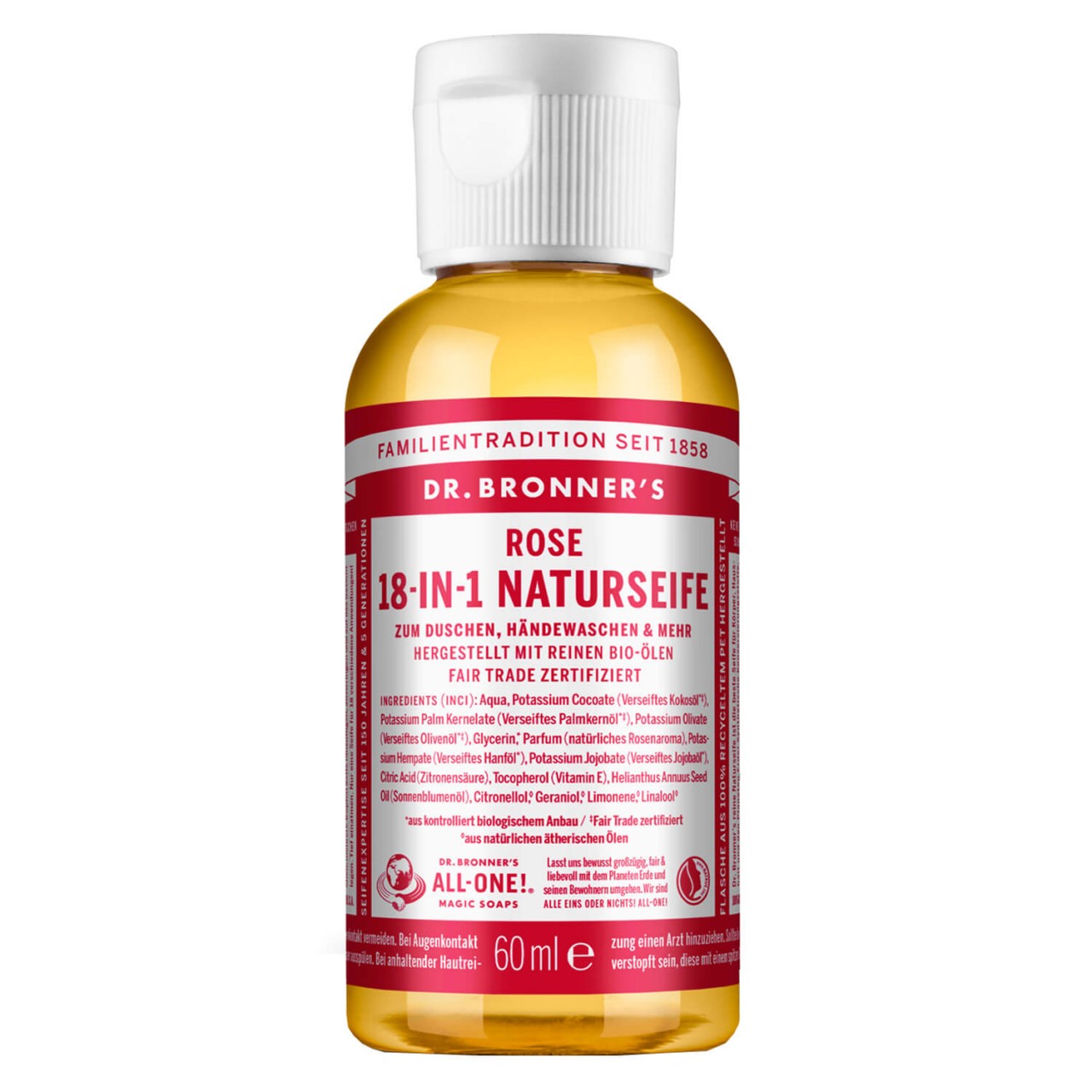 DR. BRONNER'S - 18-IN-1 Flüssigseife Rose von DR. BRONNER'S