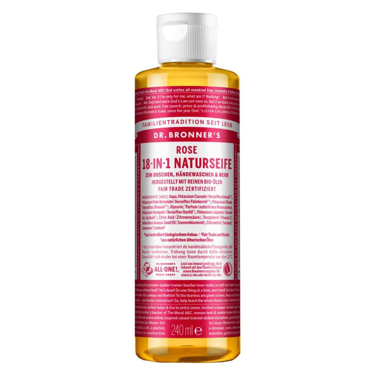 DR. BRONNER'S - 18-IN-1 Flüssigseife Rose von DR. BRONNER'S