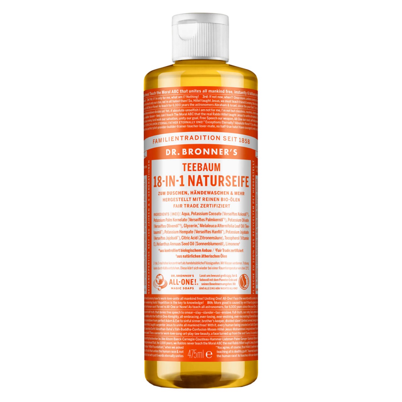 DR. BRONNER'S - 18-IN-1 Flüssigseife Teatree von DR. BRONNER'S