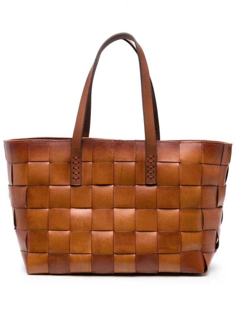 DRAGON DIFFUSION woven leather tote bag - Brown von DRAGON DIFFUSION