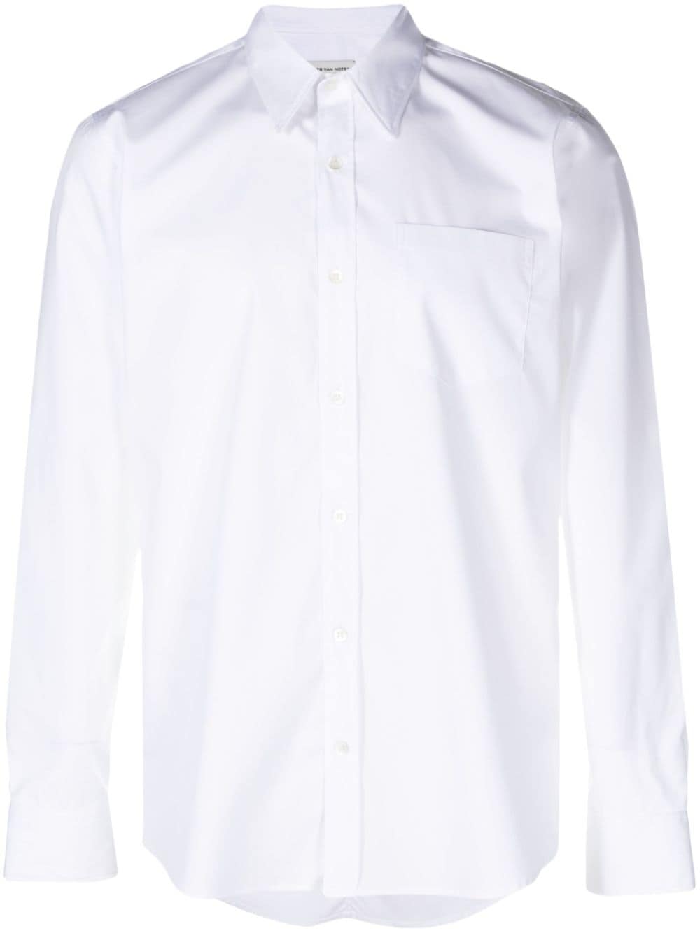 DRIES VAN NOTEN button-up cotton shirt - White von DRIES VAN NOTEN