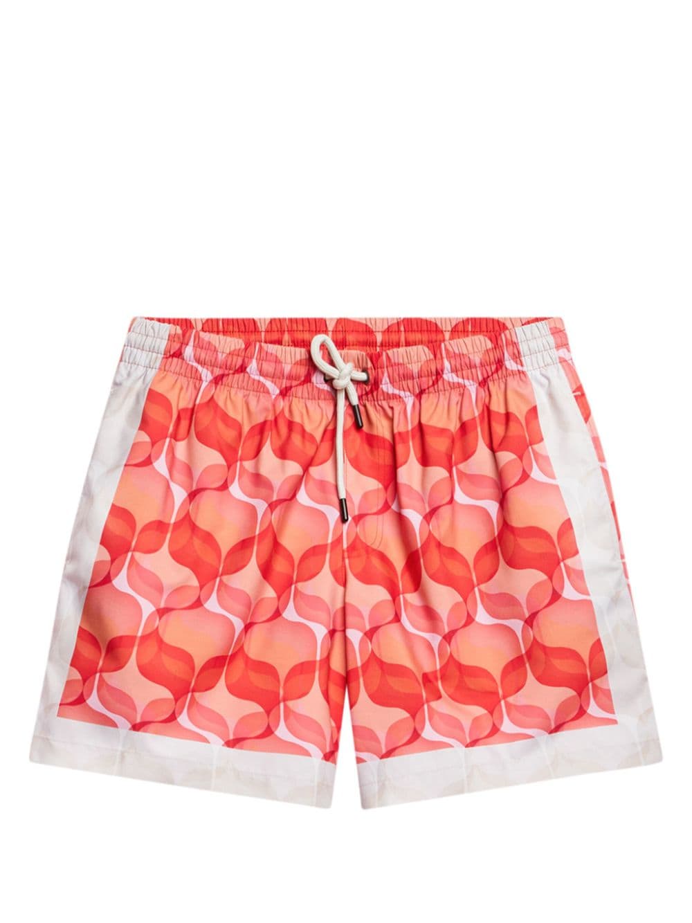 DRIES VAN NOTEN geometric-print swim shorts - Red von DRIES VAN NOTEN