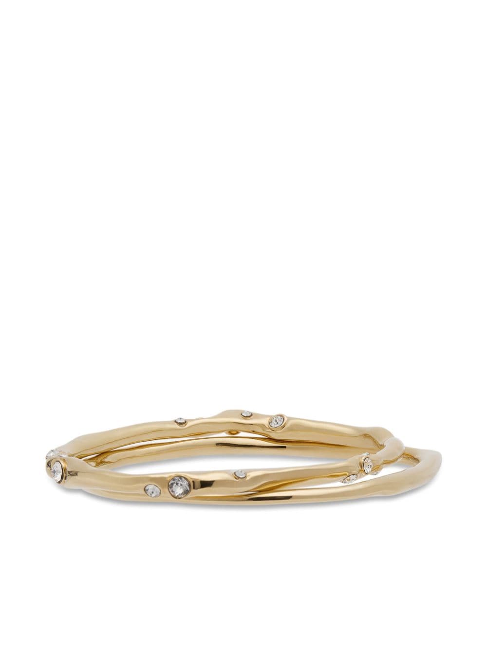 DRIES VAN NOTEN rhinestone-embellished double bracelet - Gold von DRIES VAN NOTEN