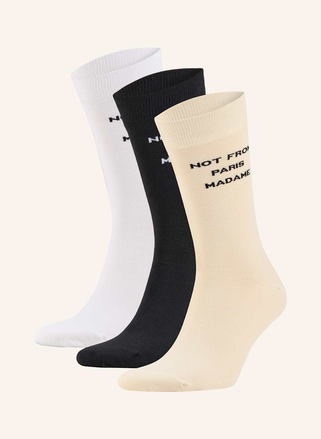 Drôle De Monsieur 3er-Pack Strümpfe Mit Geschenkbox weiss Drôle De Monsieur 3er-Pack Strümpfe Mit Geschenkbox weiss von DRÔLE DE MONSIEUR