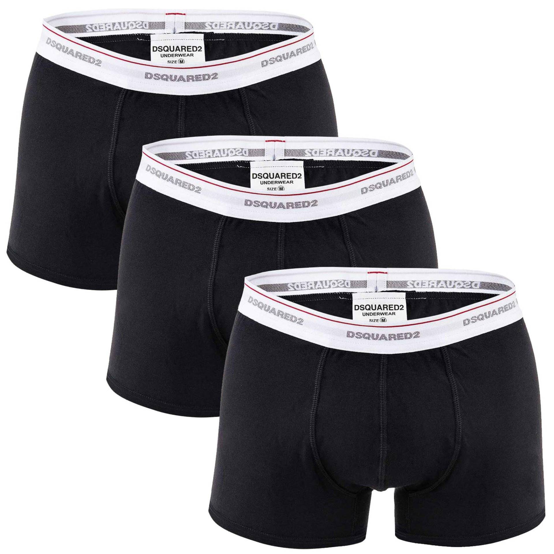 Boxershort 3er Pack Bequem Sitzend Herren Schwarz M von DSQUARED2