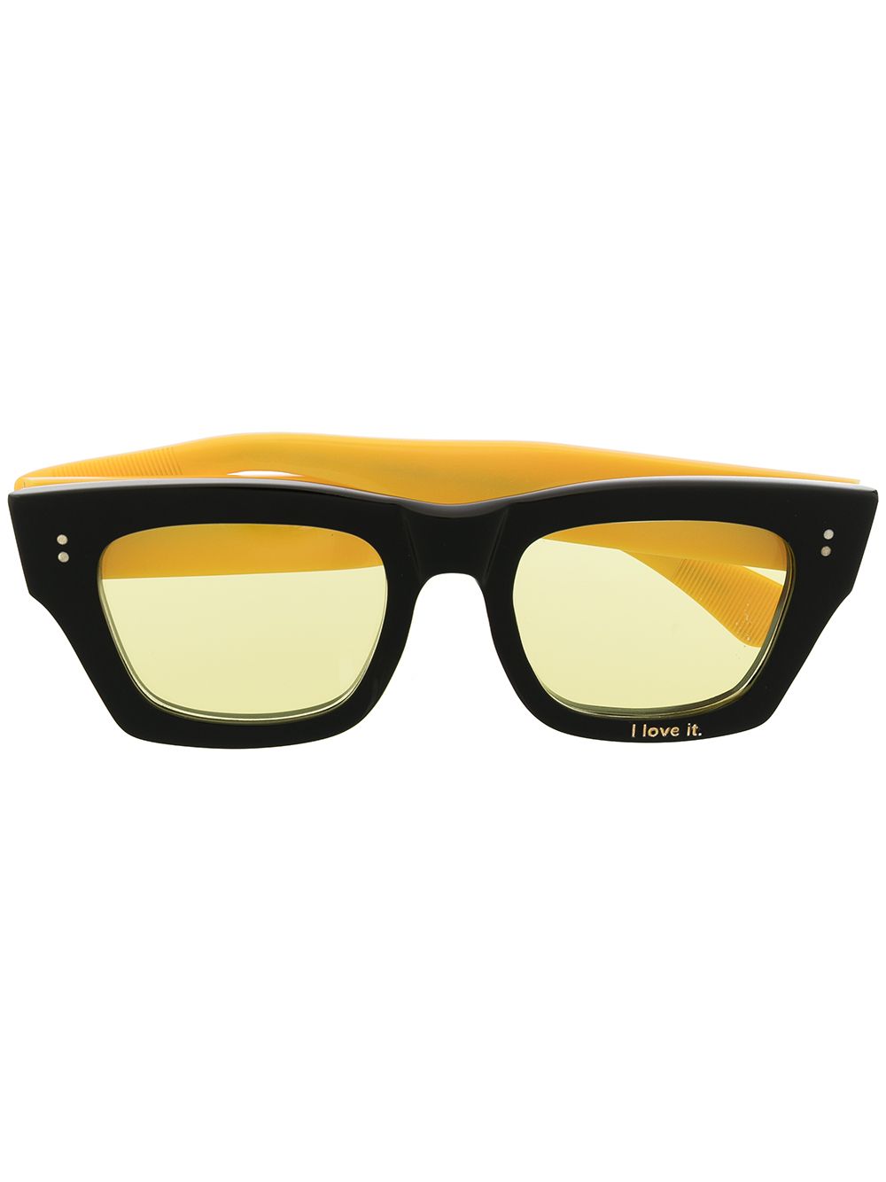 DUOltd SS21DUO7060115ADT square-frame sunglasses - Yellow von DUOltd