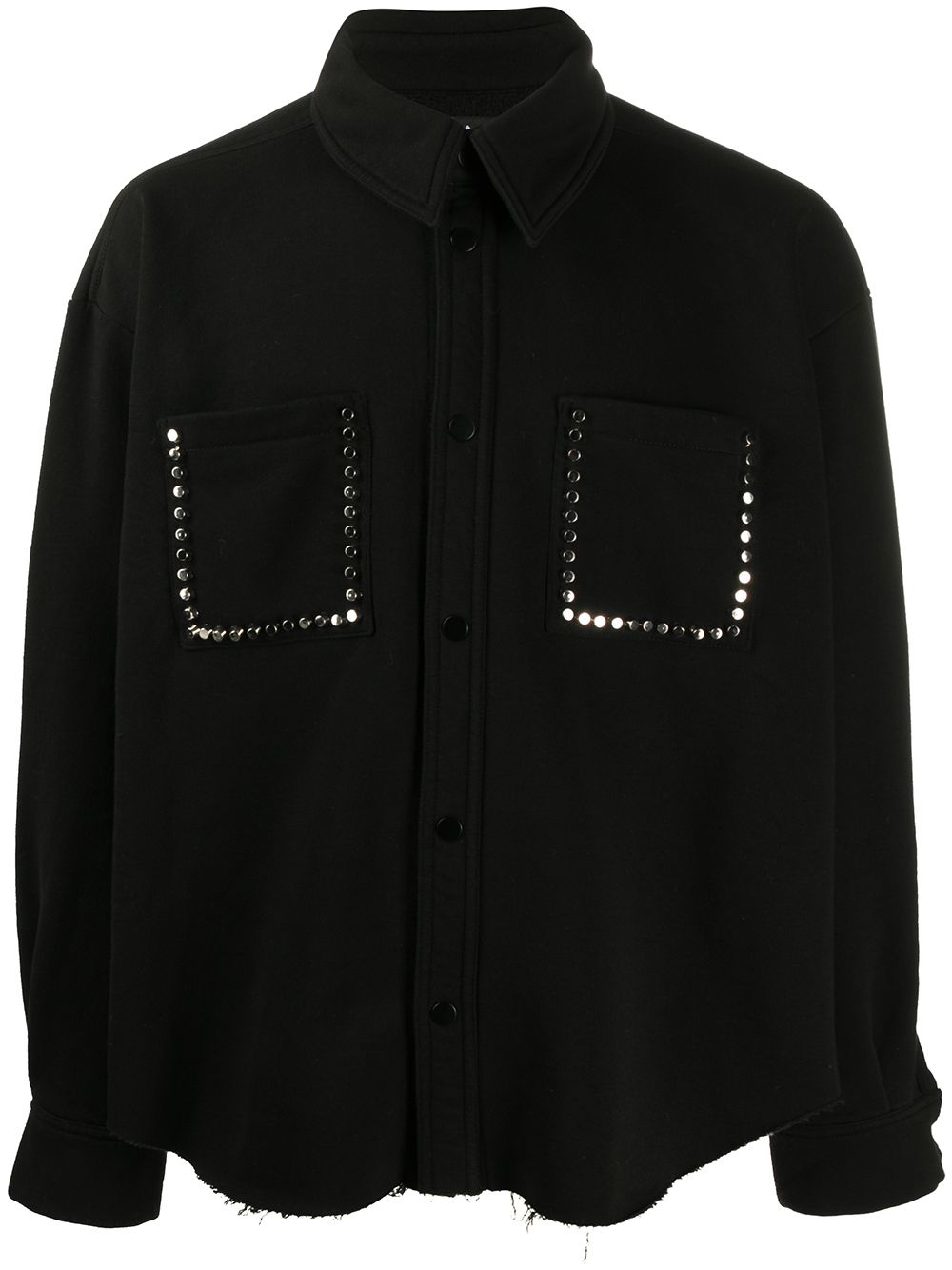 DUOltd embellished oversized shirt - Black