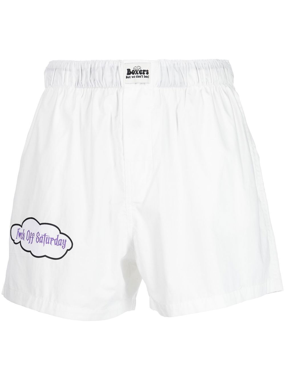 DUOltd logo-print boxer shorts - White von DUOltd