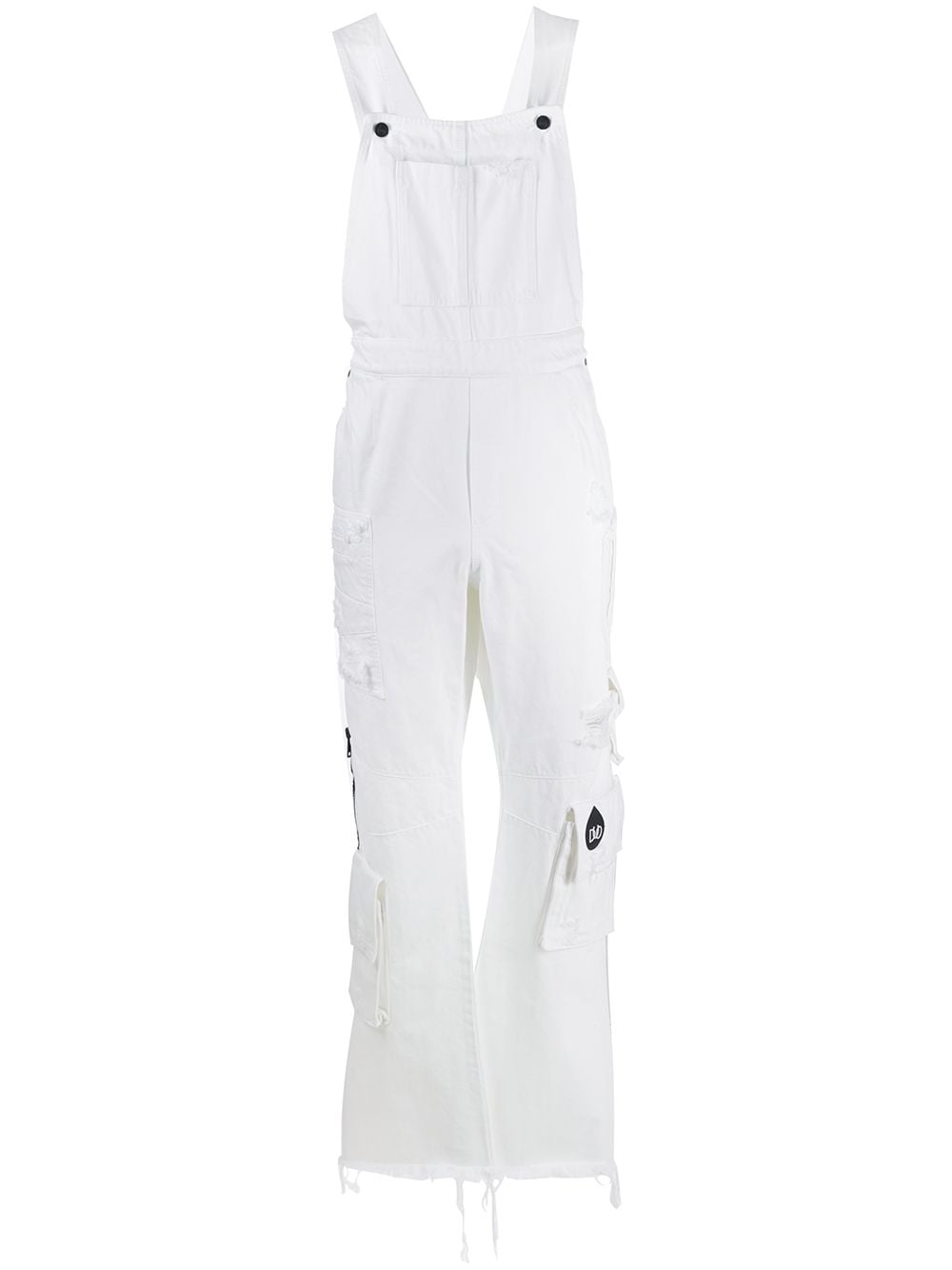 DUOltd multi-pocket denim overalls - White von DUOltd