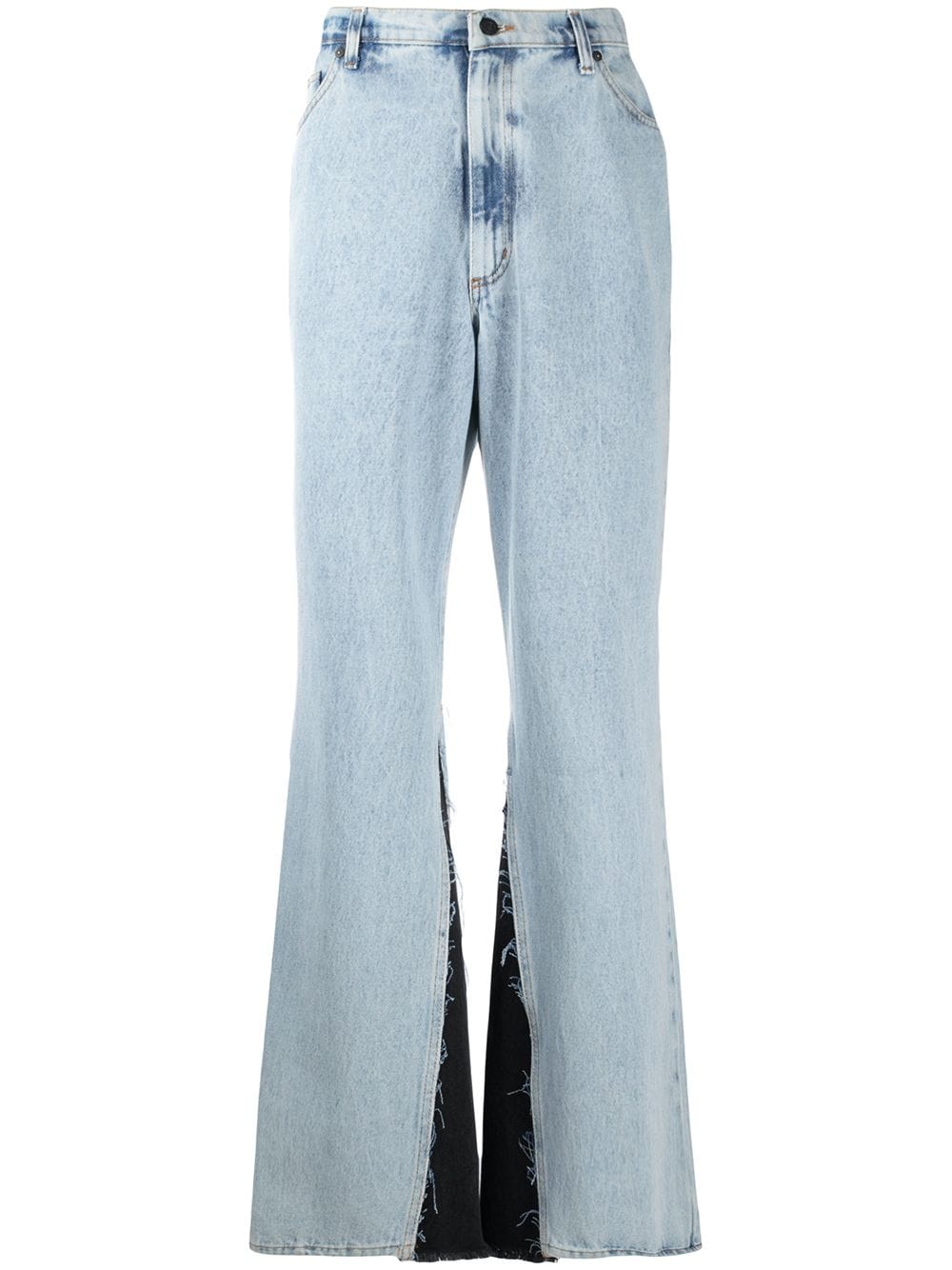 DUOltd side inserts loose jeans - Blue von DUOltd
