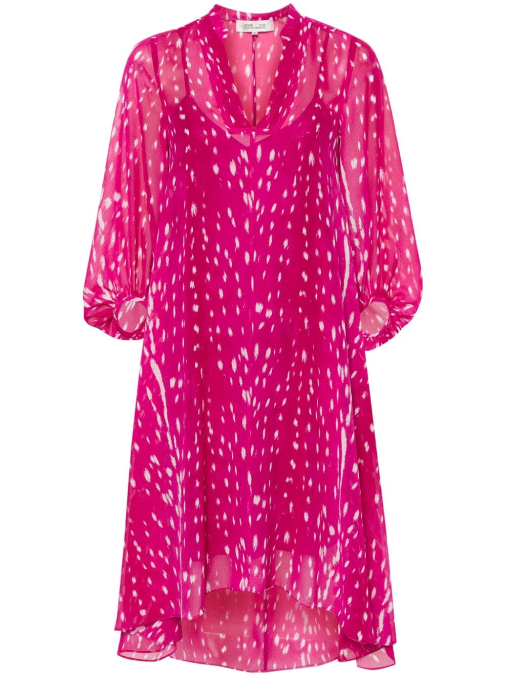 DVF Diane von Furstenberg Ileana midi dress - Pink von DVF Diane von Furstenberg