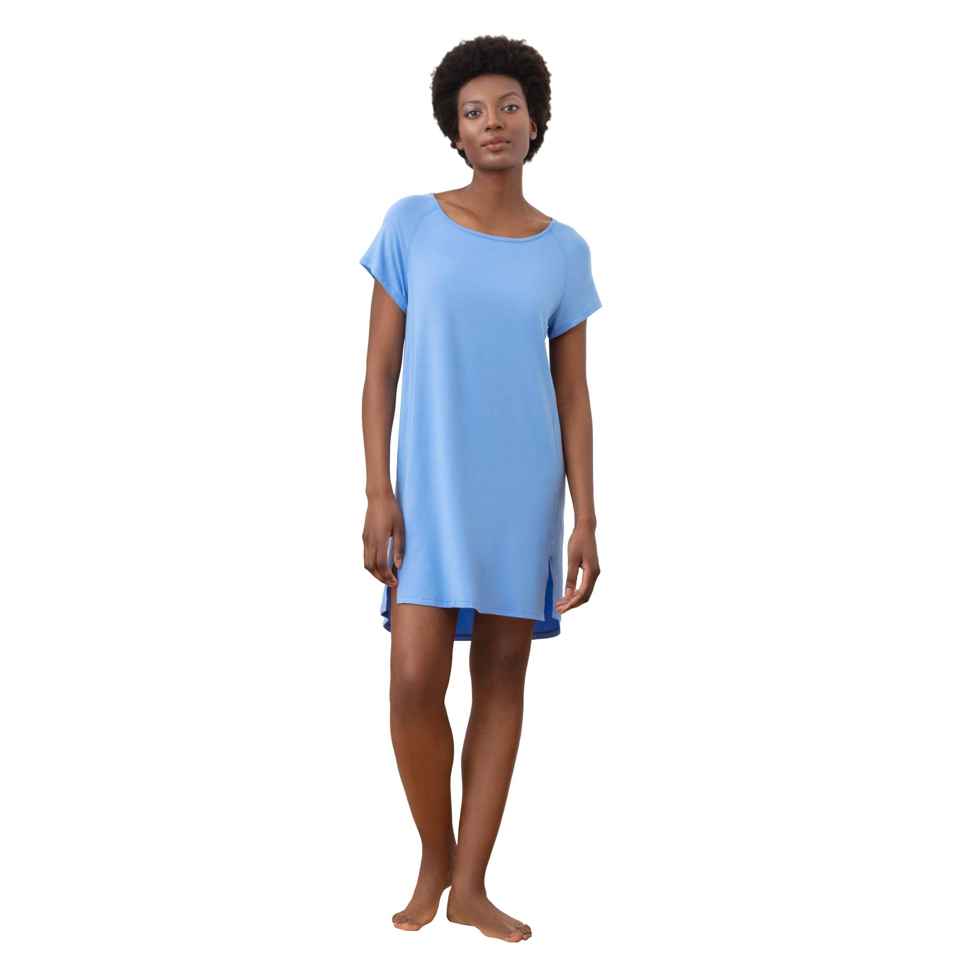 Balance Nachthemd Nattwell Damen Kornblumenblau M von Dagsmejan